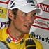 Frank Schleck dans le maillot jaune pendant le Tour de France 2008